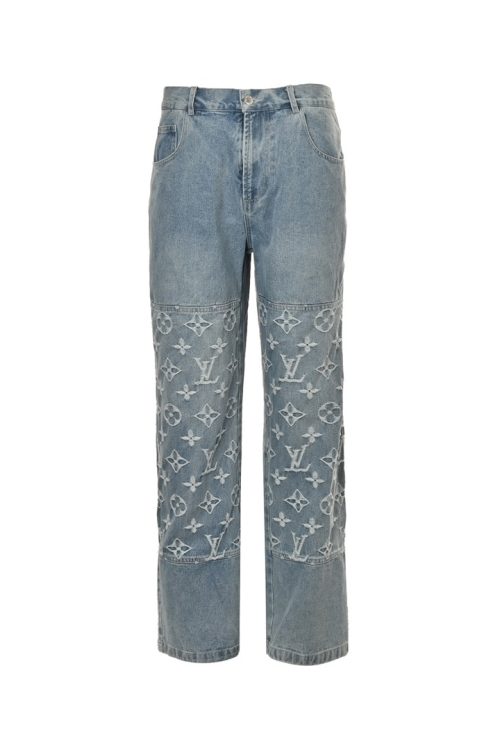 Aged Jacquard Jeans